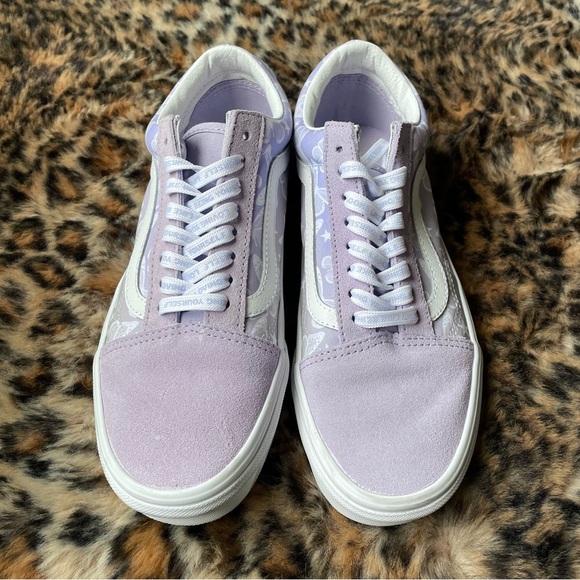 Lilac Purple Butterfly Vans size 8 - Picture 11 of 12
